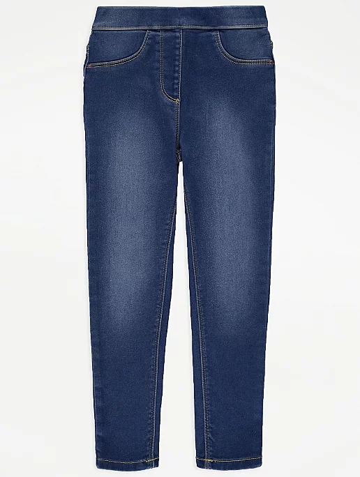 Blue Mid Wash Denim Jeggings