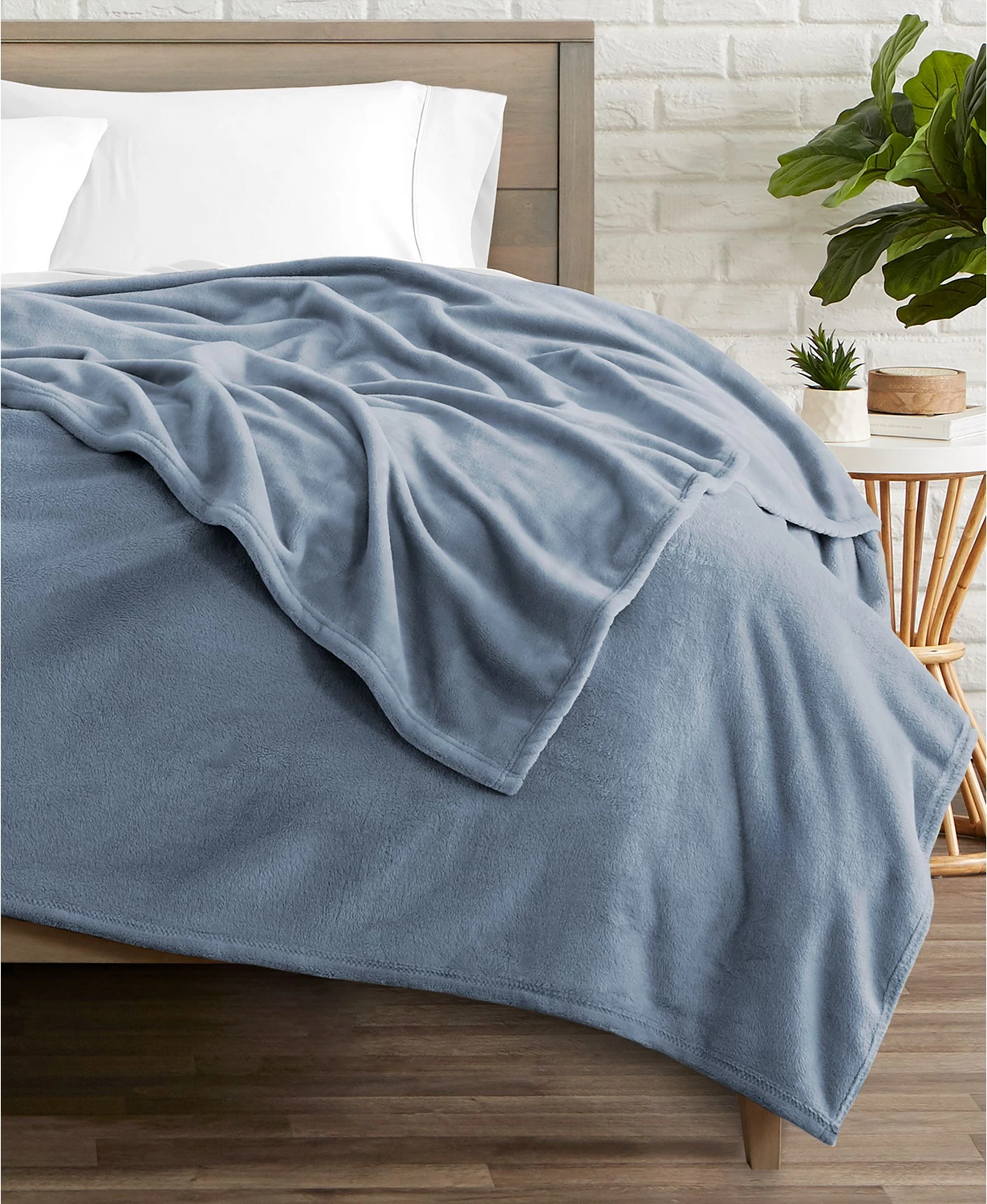 Bare Home Microplush Fleece Blanket, Full/Queen