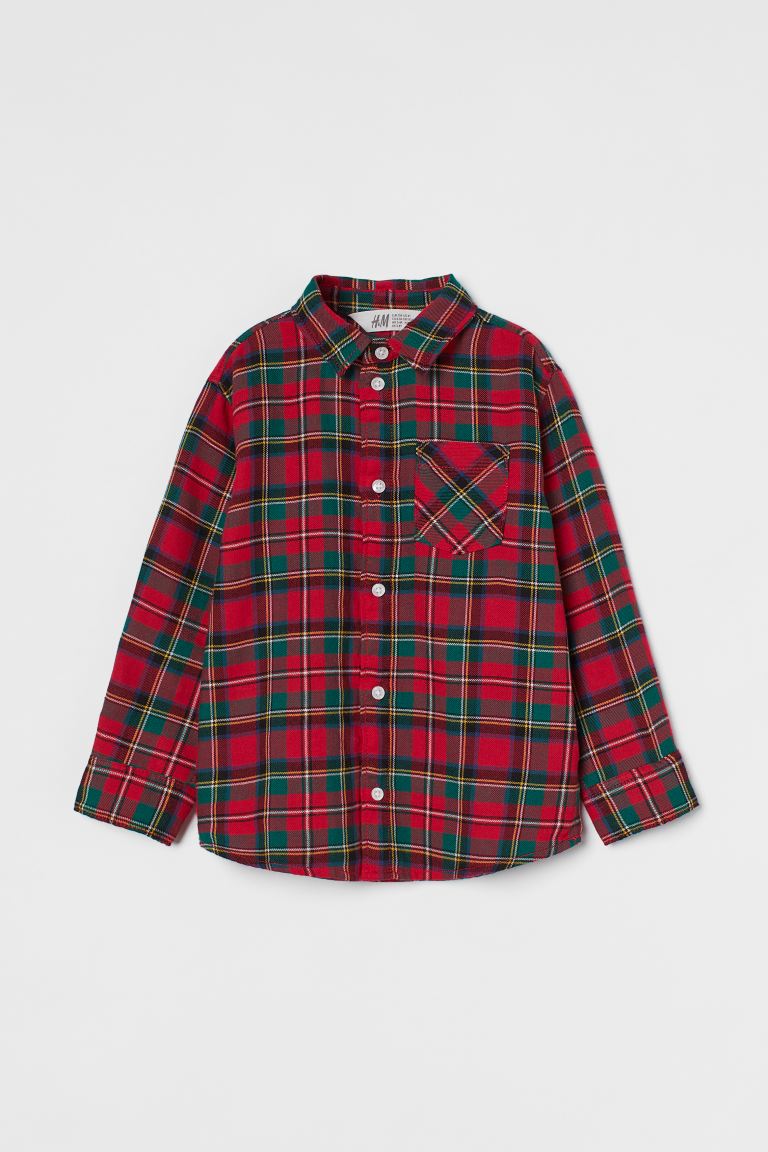 Checked flannel shirt