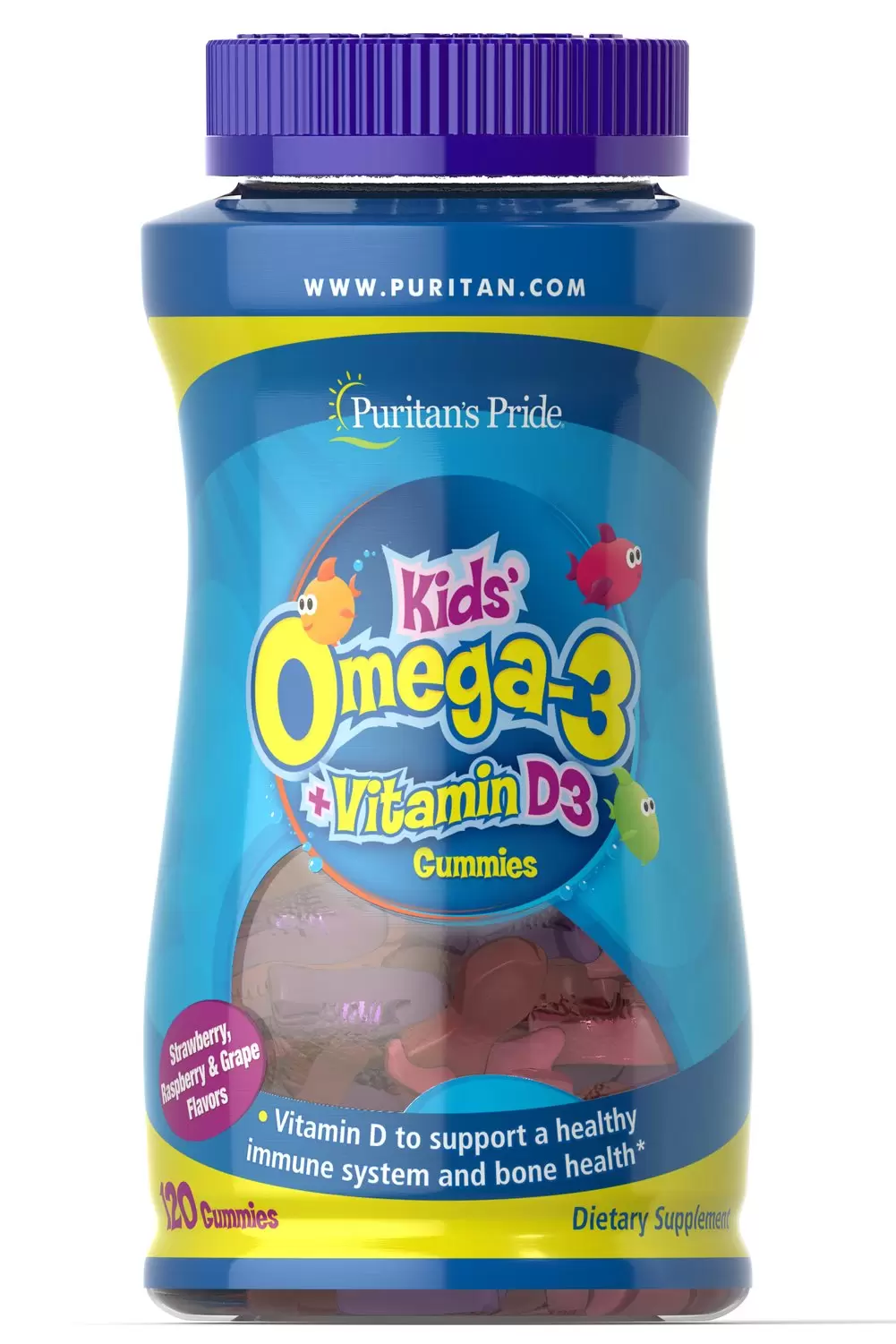 Puritan's Pride Children's Omega 3, DHA & D3 Gummies