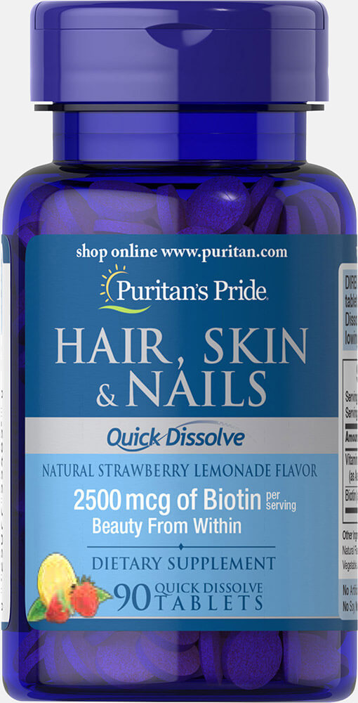 Puritan's Pride Quick Dissolve Hair Skin Nails