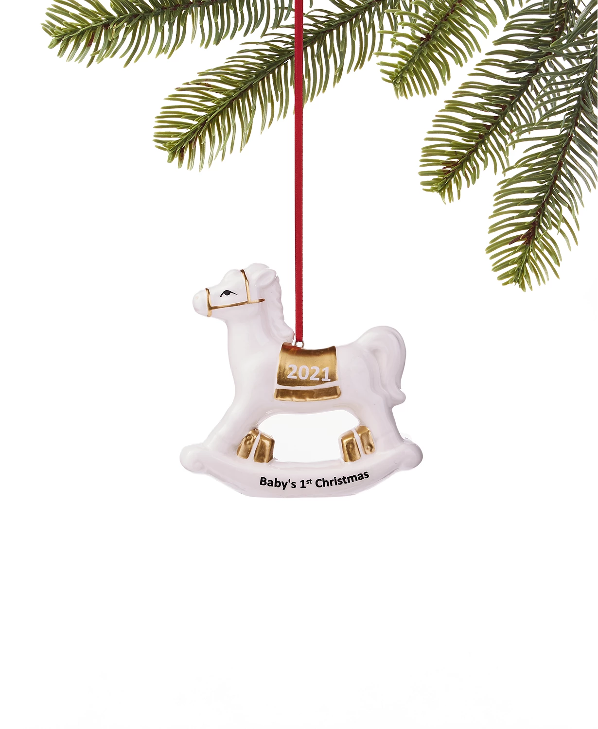Baby's First 2021 Rocking Horse Ornament
