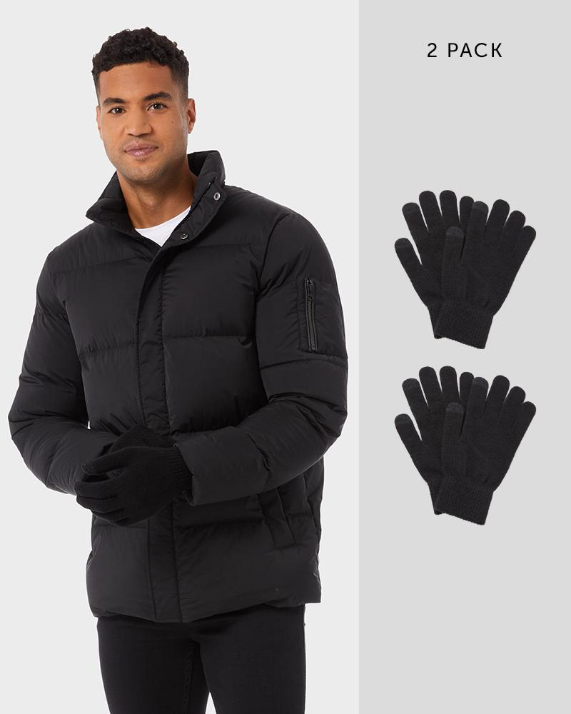 MENS 2PK BASIC KNIT GLOVE
