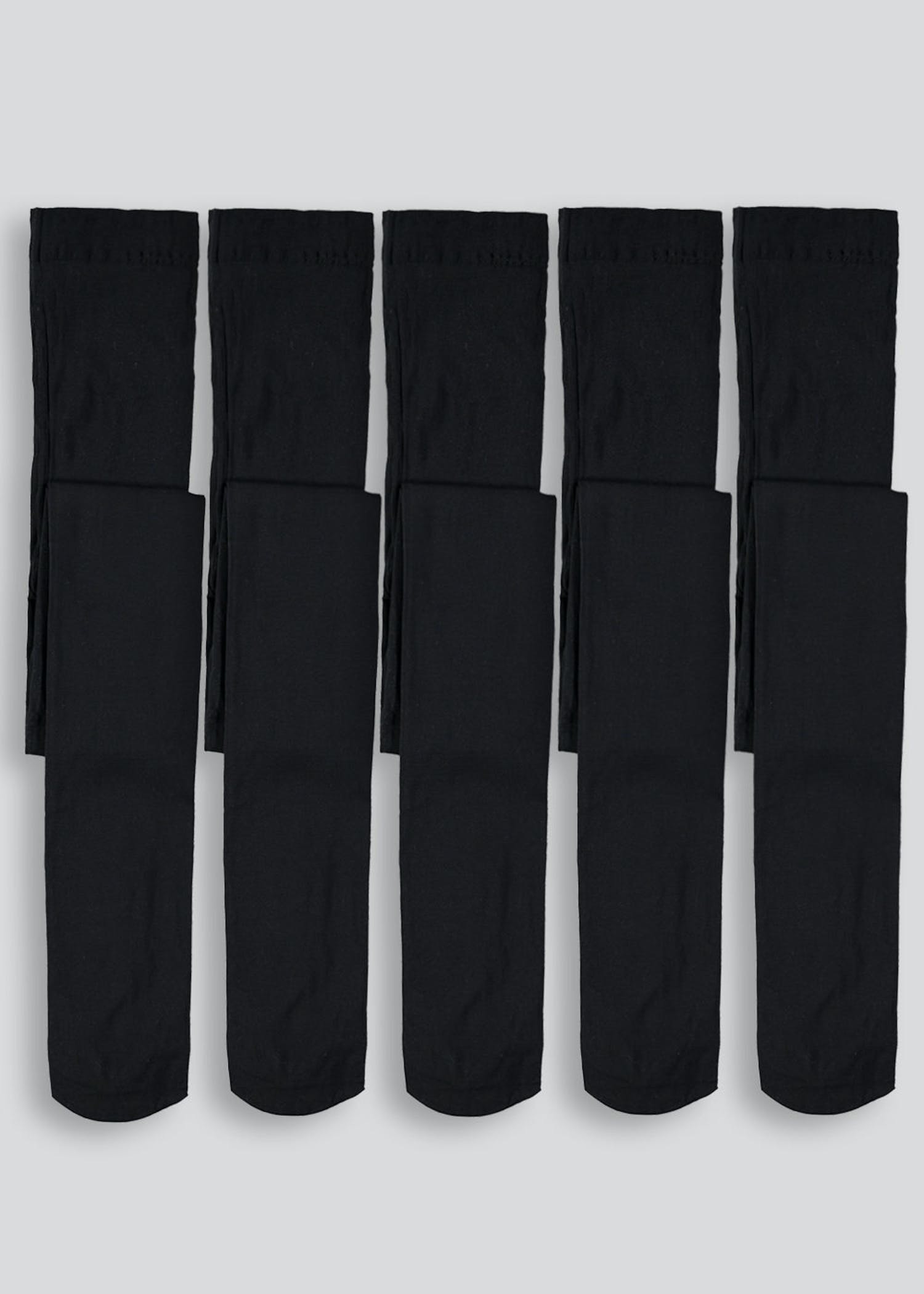 Girls 5 Pack 40 Denier Opaque Tights (6-13yrs)