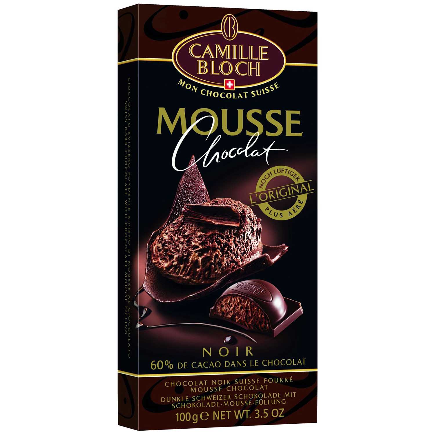 Camille Bloch Mousse Chocolat Noir 60% 100g