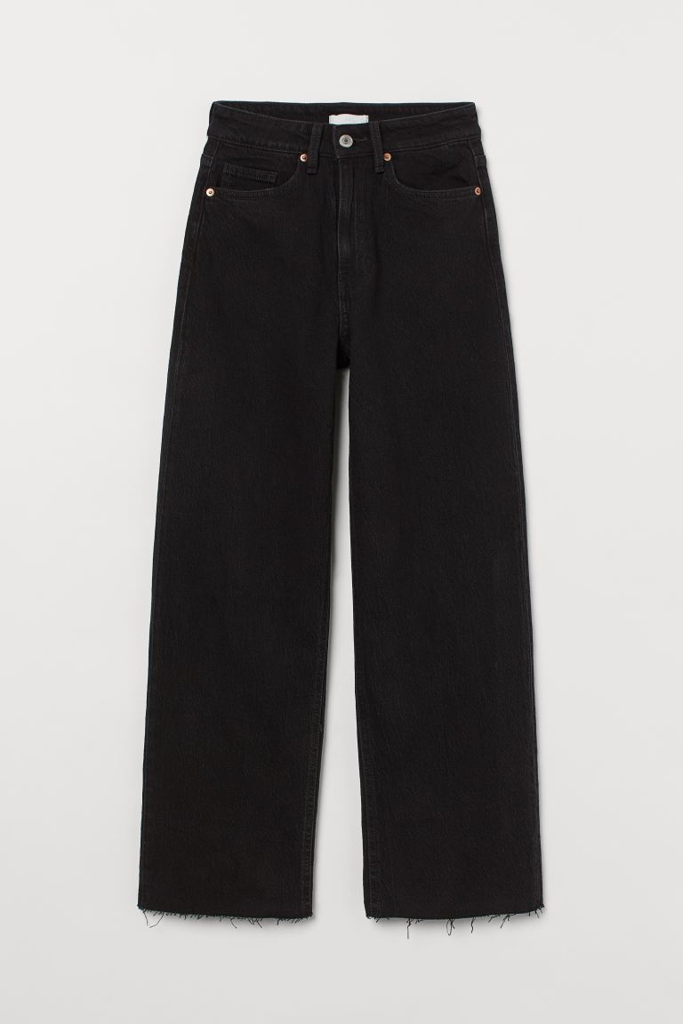 Wide High Ankle Jeans