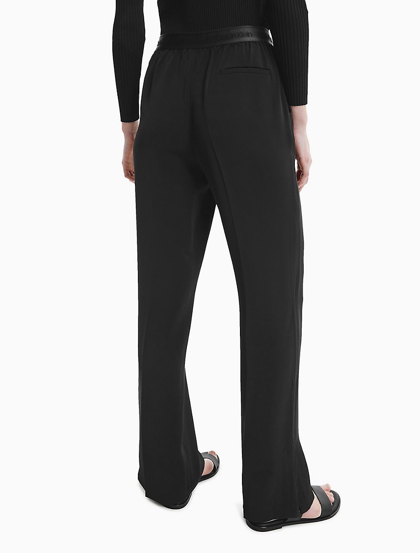 Logo Band Wide Leg Pants