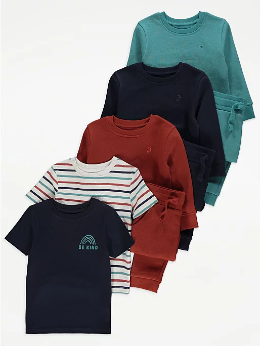 T-Shirt Sweatshirt and Joggers 8 Piece Set