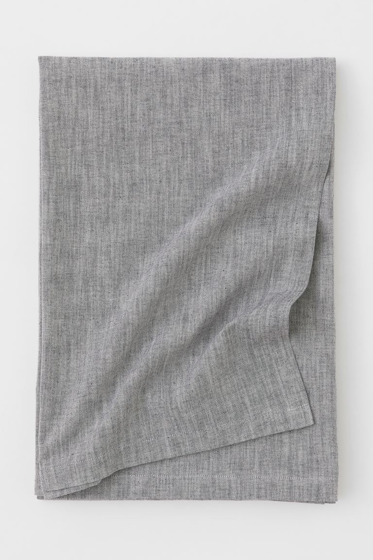 Linen-blend tablecloth