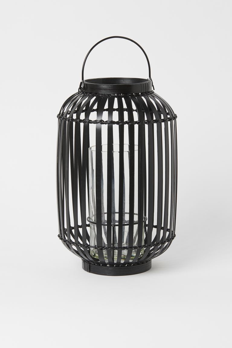 Large Bamboo Candle Lantern