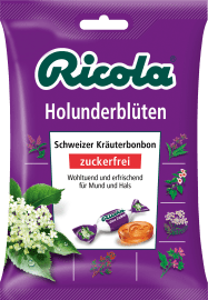 Ricola Bonbon, Holunderblüte, zuckerfrei, 75 g