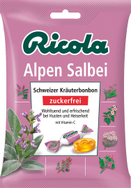 Ricola Bonbon, Alpen-Salbei, zuckerfrei, 75 g