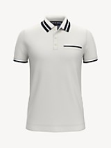 ESSENTIAL SLIM FIT STRIPE COLLAR POLO