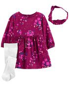 3-Piece Dress & Tight Set