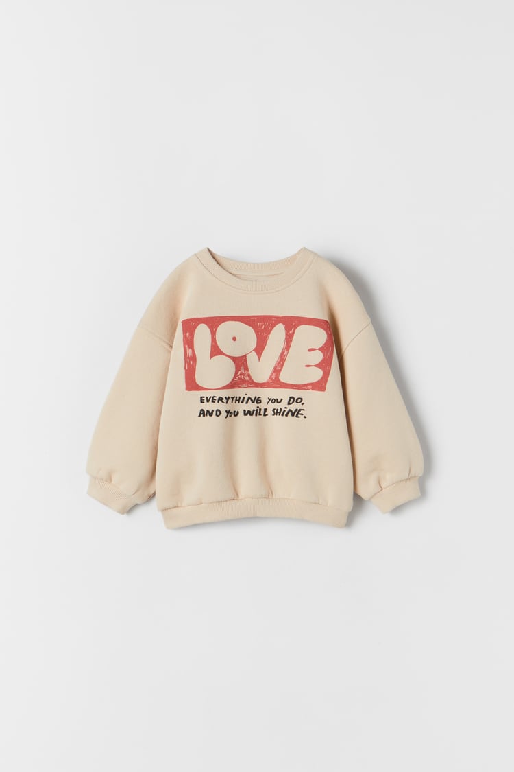 LOVE SLOGAN SWEATSHIRT