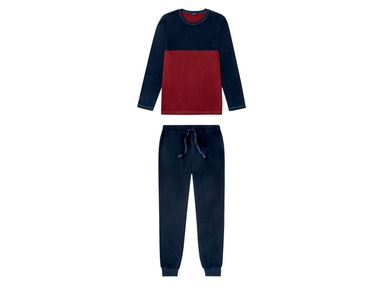 LIVERGY® Herren Pyjama, in wärmender Fleece-Qualität
