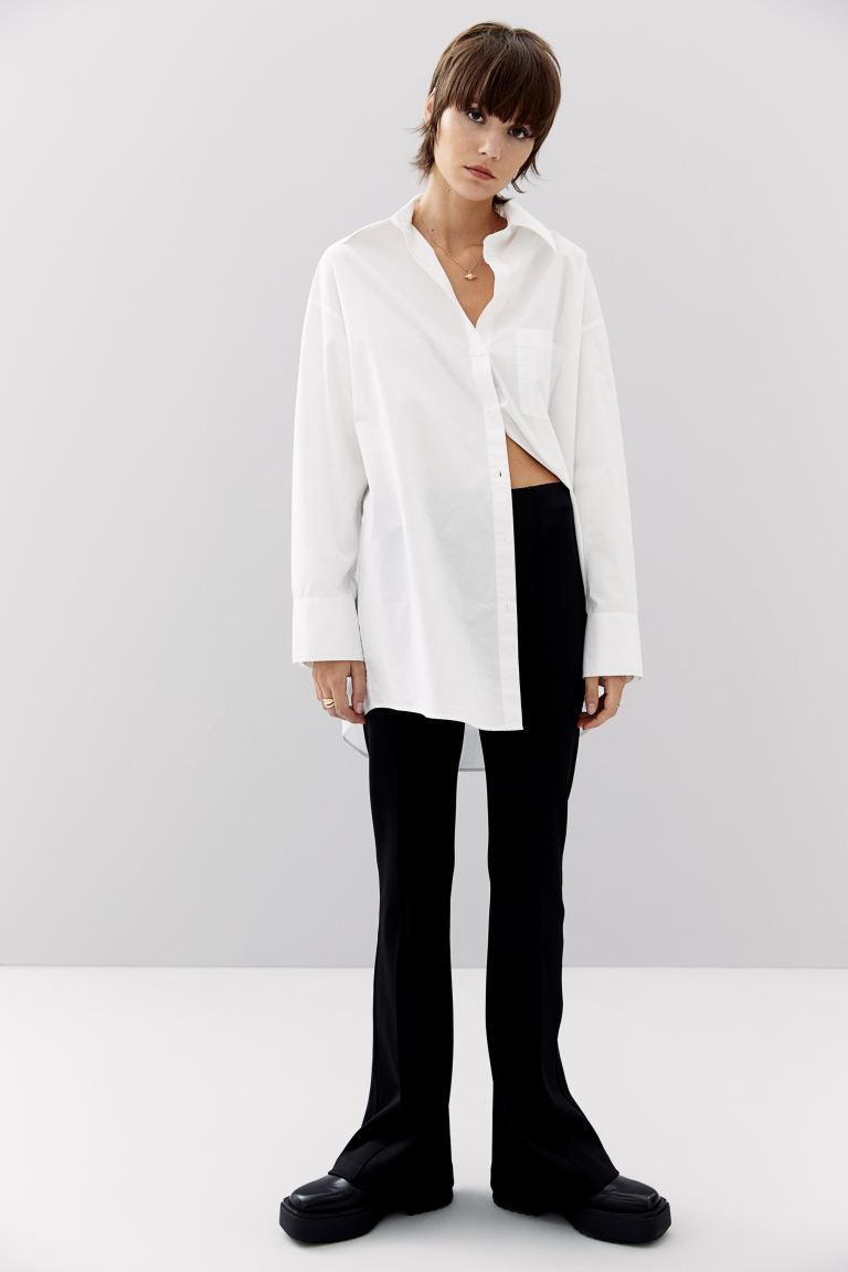 Oversized cotton shirt