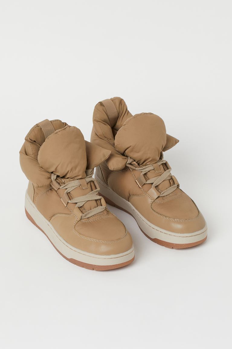 Warm-lined hi-tops