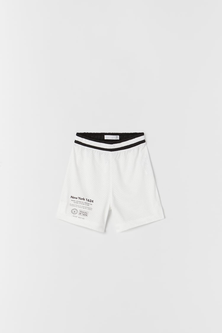 TECHNICAL SPORTY BERMUDA SHORTS