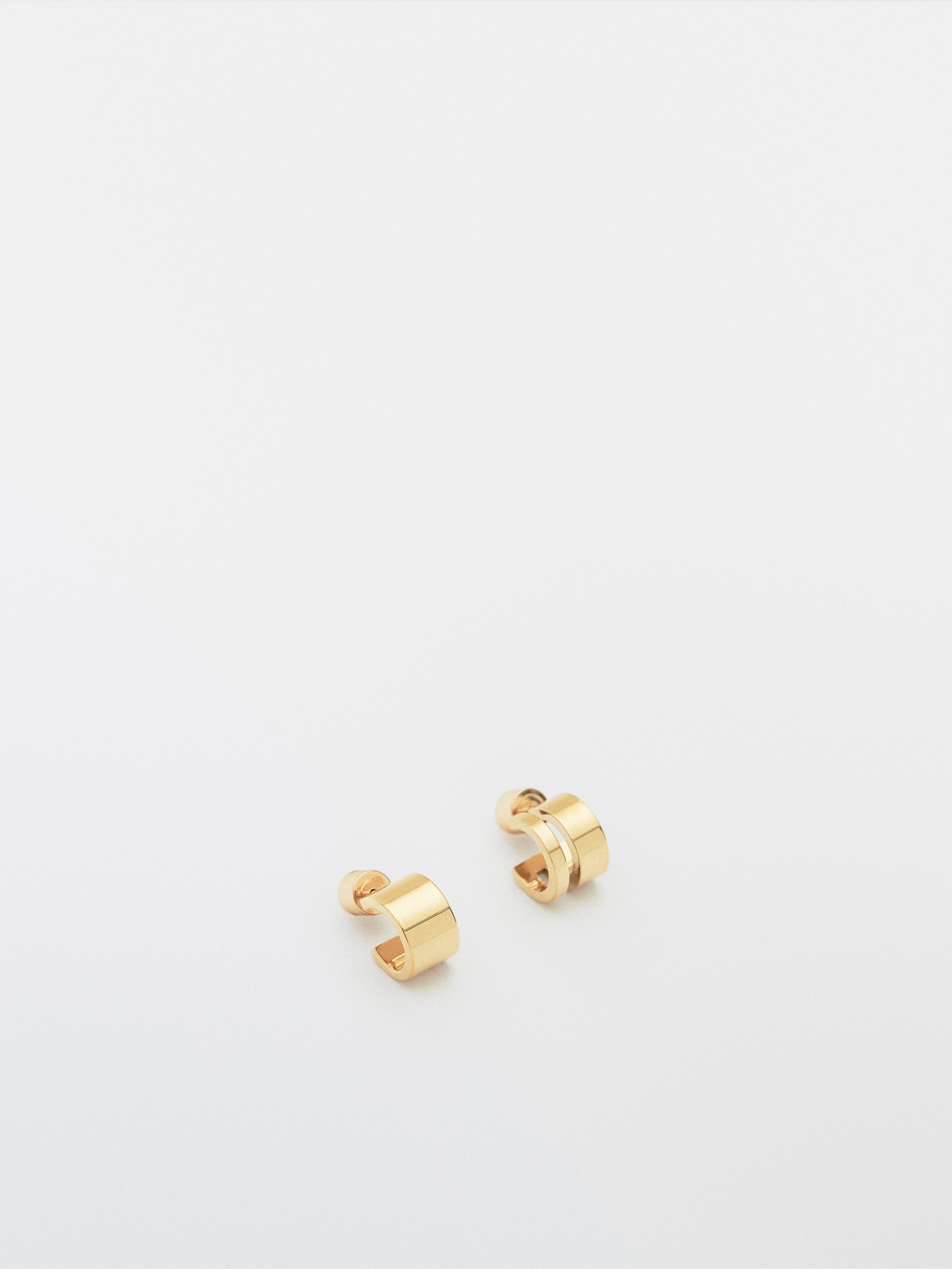 GOLD-PLATED DOUBLE EARRINGS