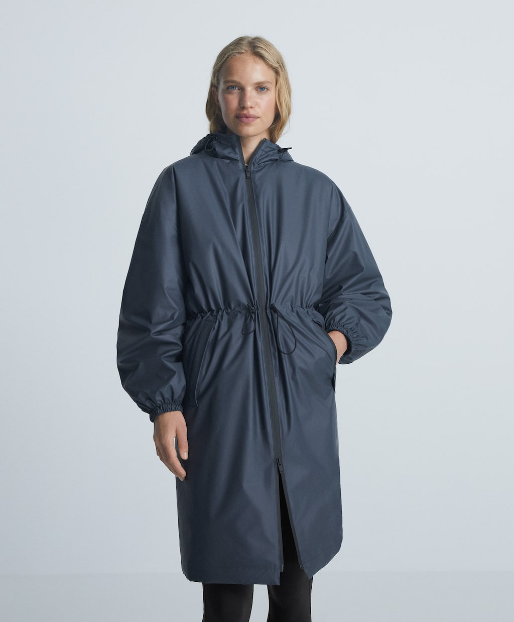 Long raincoat