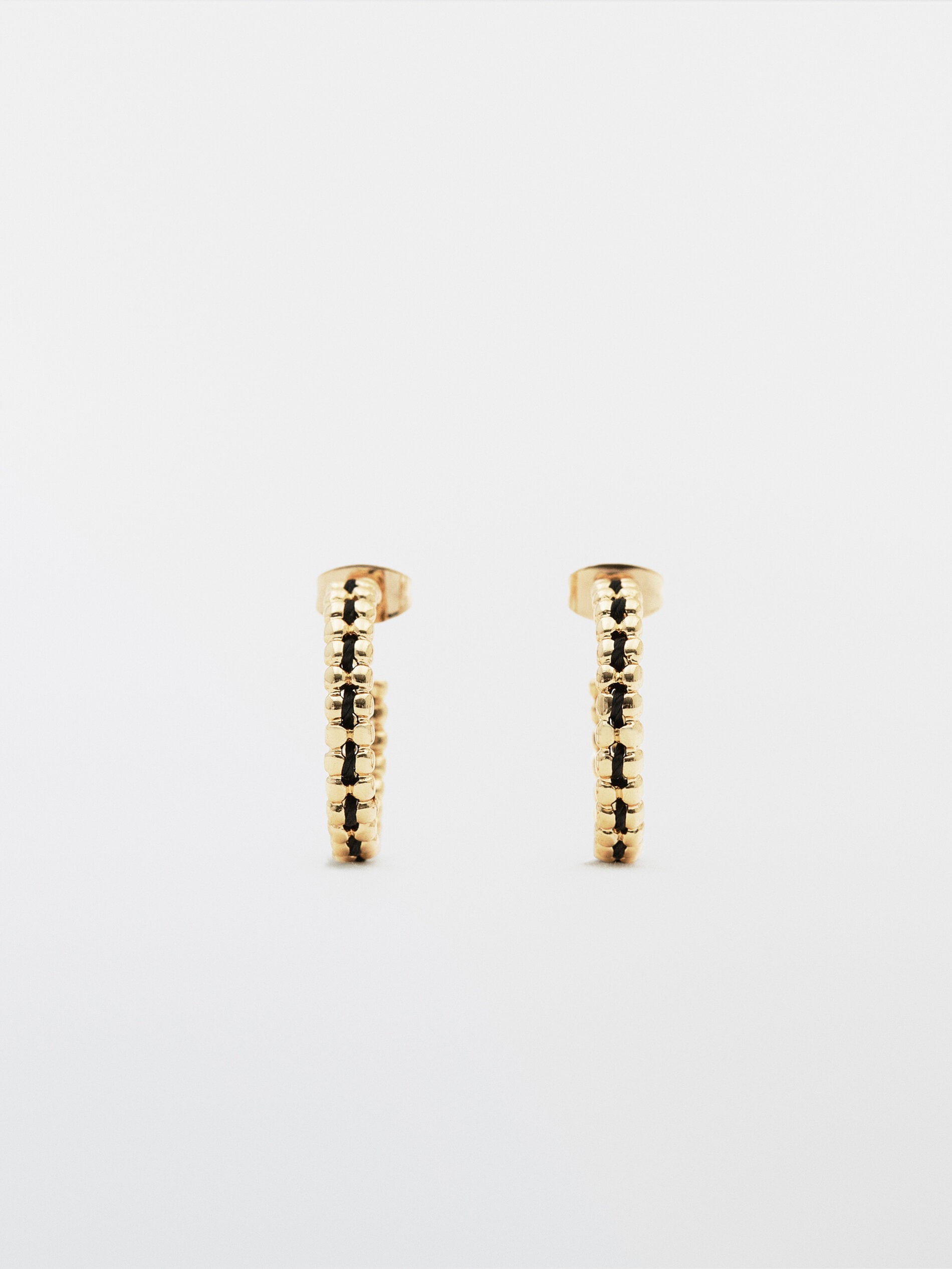 GOLD-PLATED THREAD EARRINGS