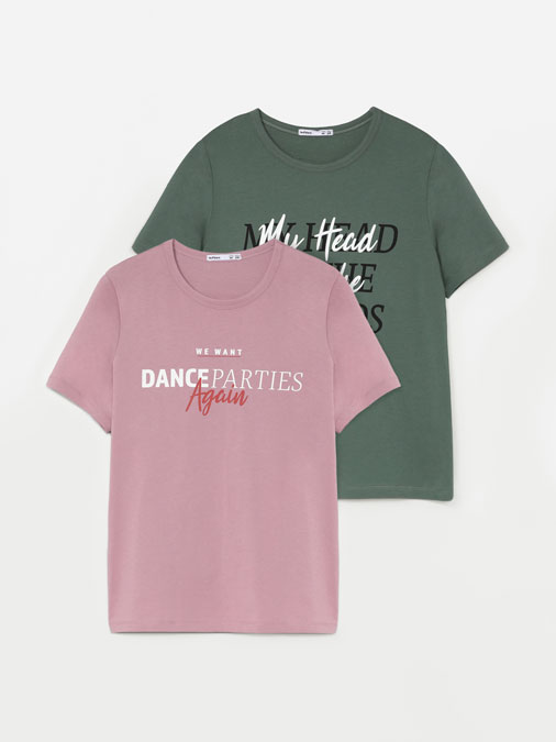 2-PACK OF PRINTED T-SHIRTS