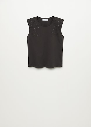Camiseta aplique cristales