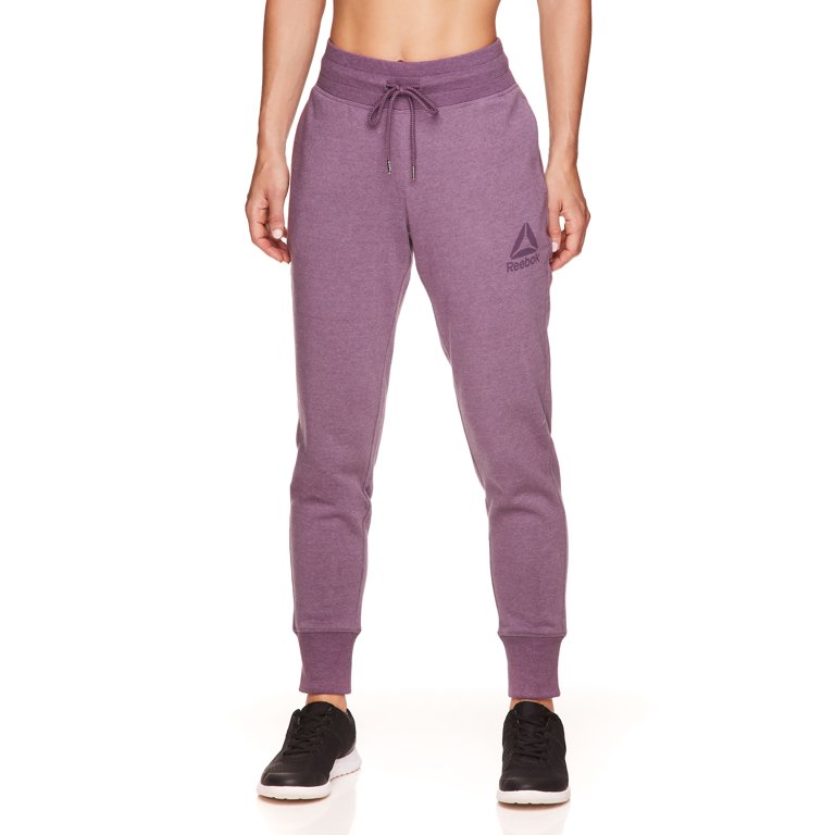 Reebok Womens' Cozy Fleece Jogger Sweatpants with Pockets