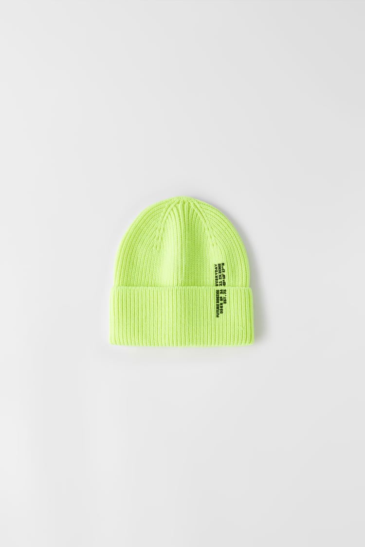 KNIT NEON HAT