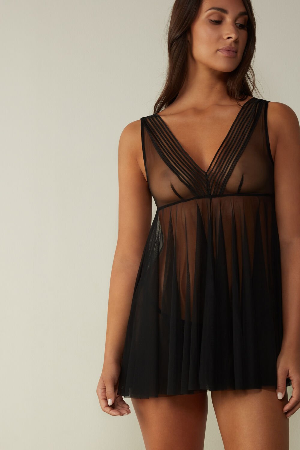 Sheer Delight Tulle Babydoll