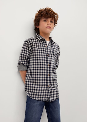  Camisa algodón cuadros
