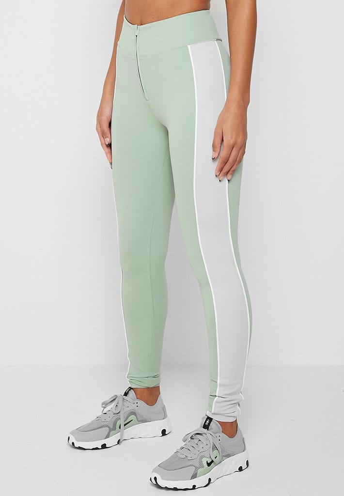 HIGH WAISTED PIPED LEGGINGS