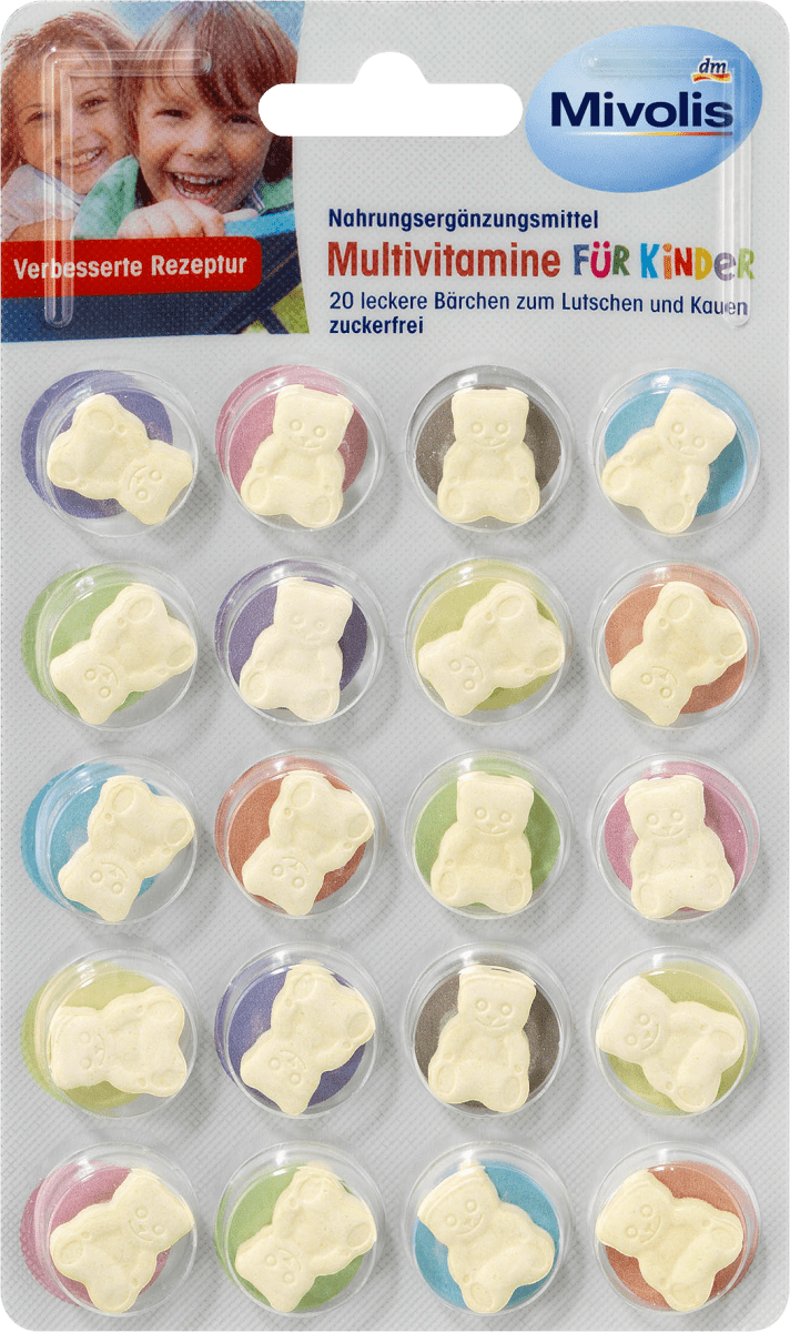 Multivitamine für Kinder, Lutschtabletten 20 St., 14 g