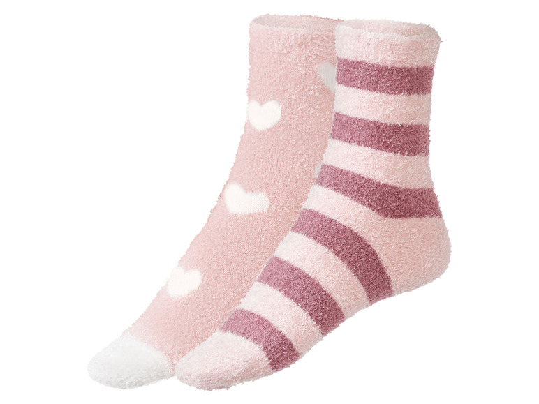 ESMARA® Damen Kuschelsocken, 2 Paar, mit elastischen Bündchen