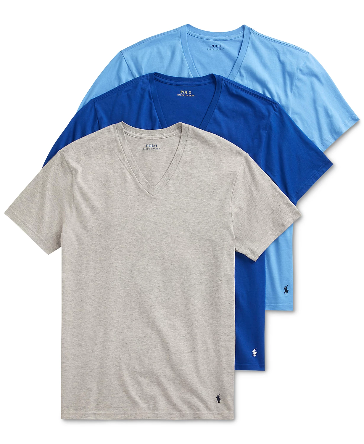 Polo Ralph Lauren Men's V-Neck T-Shirts - 3-Pack
