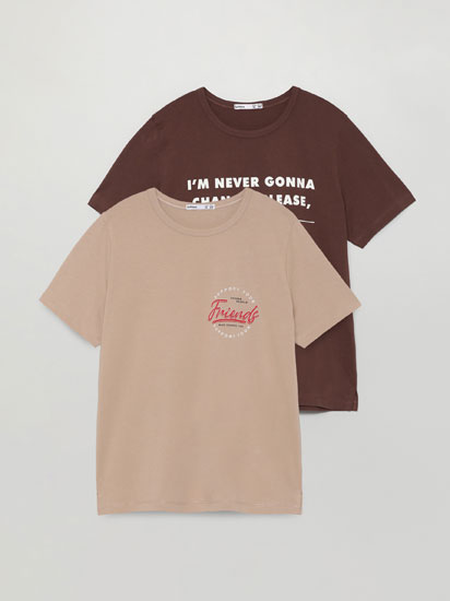  2-PACK OF PRINTED T-SHIRTS