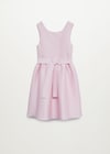  Vestido jacquard lazo
