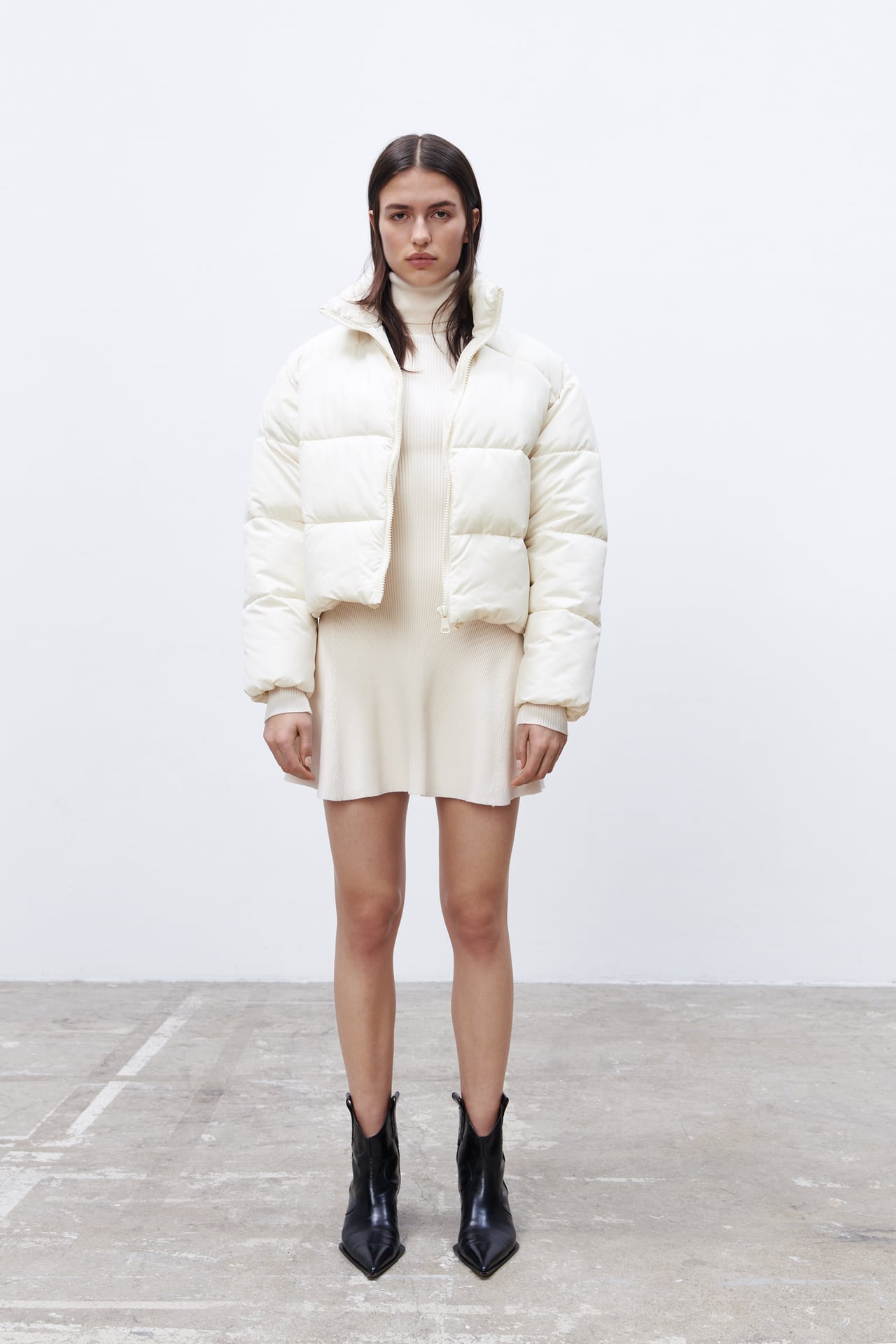 SHORT WATER AND WIND PROTECTION PUFFER JACKET