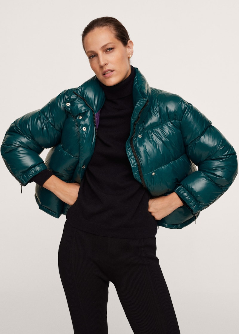 Anorak acolchado crop