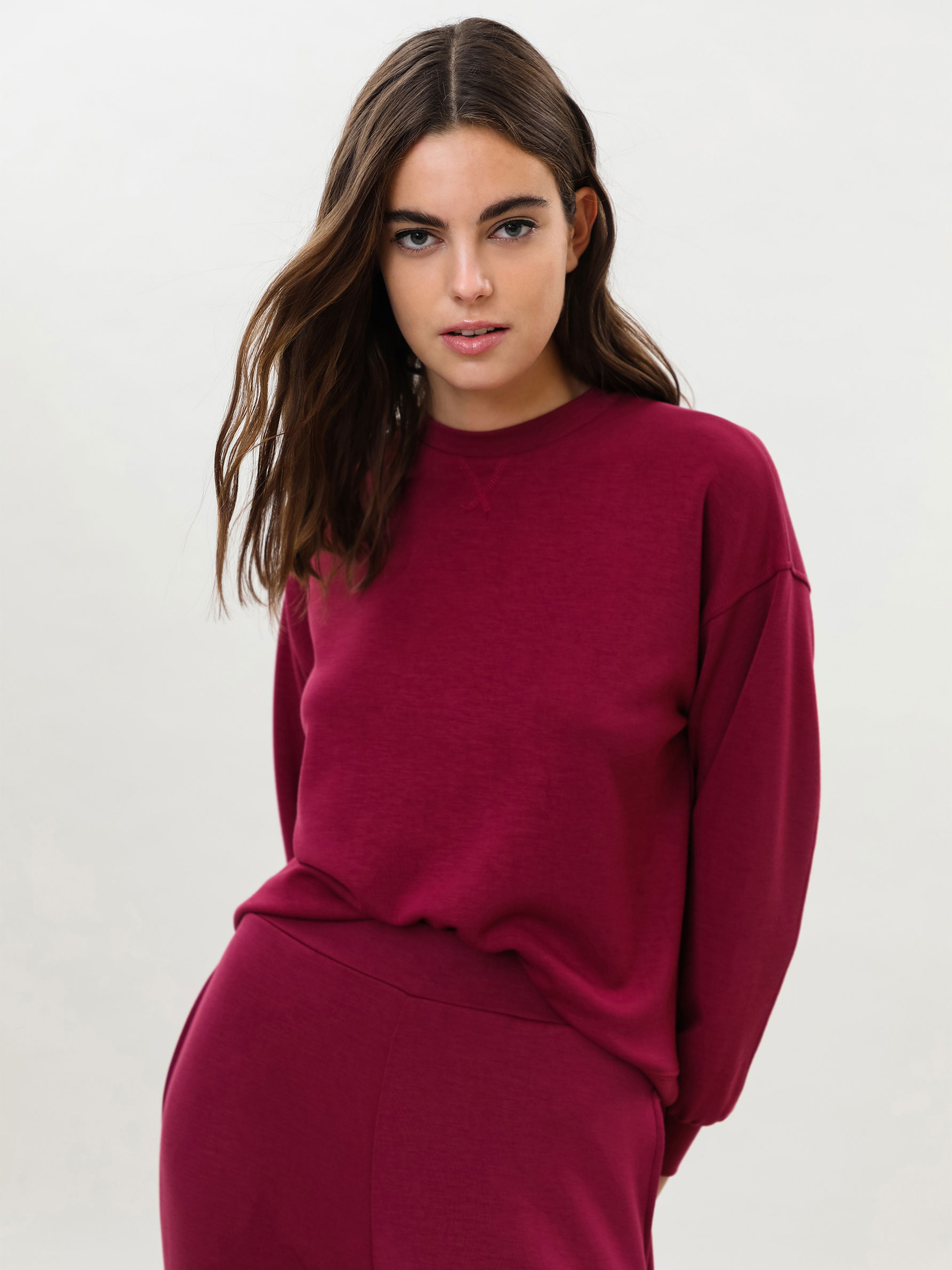 Soft-touch sporty hoodie