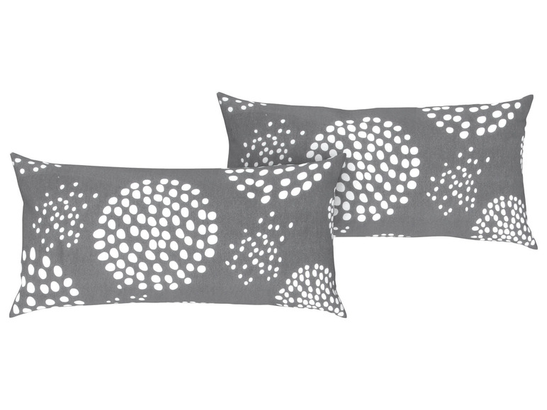 LIVARNO home Renforcé Kissenbezug, 40 x 80 cm, 2er-Set