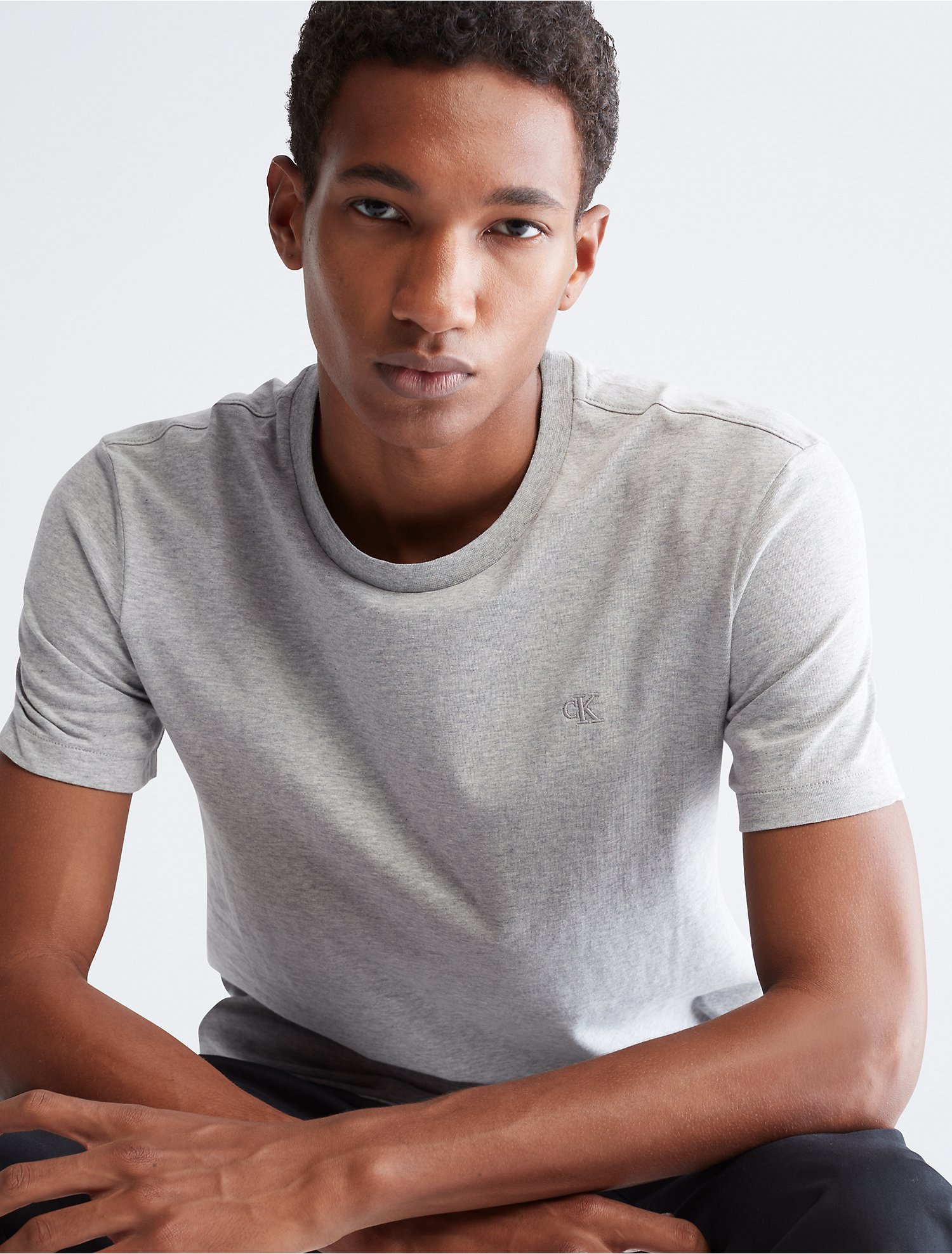 Smooth Cotton Solid Crewneck T-Shirt