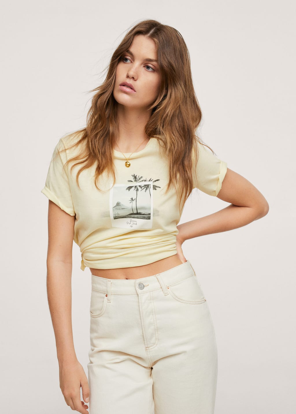 Camiseta estampada algodón