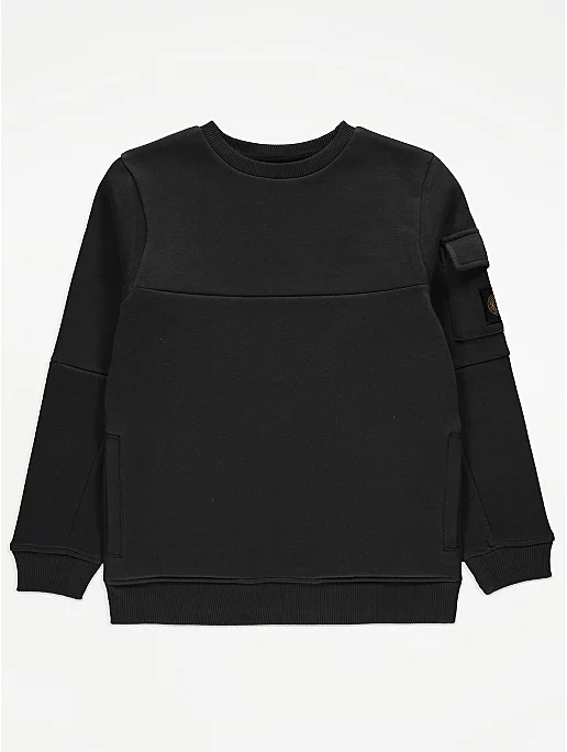 Charcoal Seam Detail Sweatshirt
