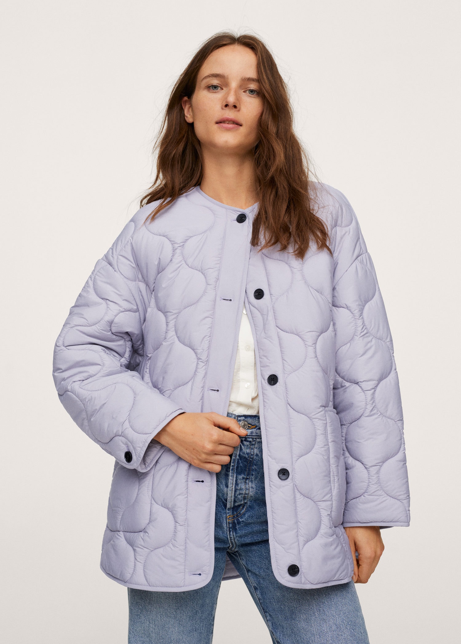 Anorak acolchado satinado
