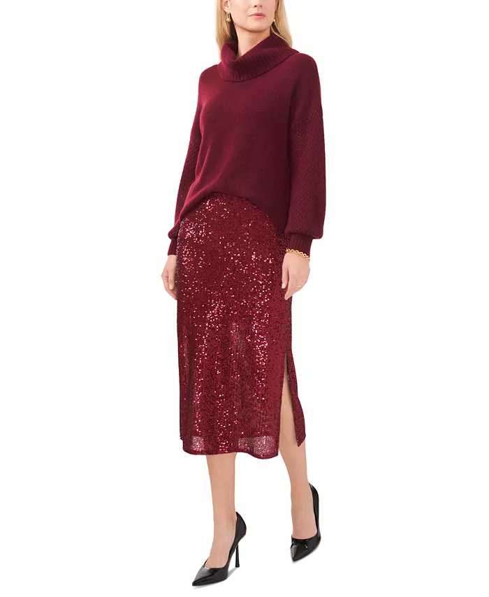 VINCE CAMUTO Drop-Shoulder Turtleneck Sweater