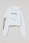 Printed Crop Hoodie