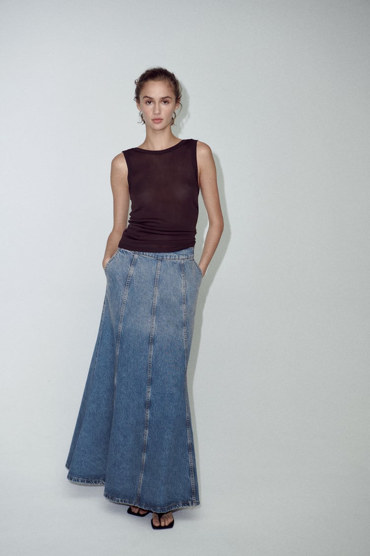 ZW LONG DENIM SKIRT