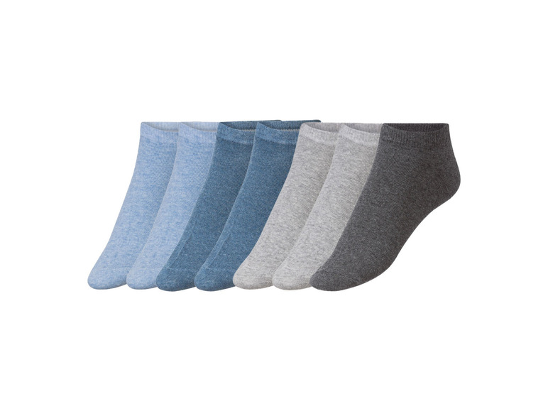 LIVERGY® Herren Sneakersocken, 7 Paar, mit hohem Baumwollanteil